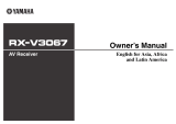 Yamaha RX-V3067 El manual del propietario