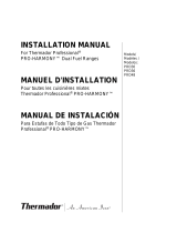 Thermador PRD304GHU Guía de instalación