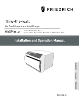 Friedrich WS08D10A WallMaster Installation and Operation Manual