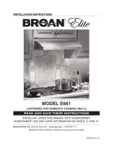 Broan BRE66130WH Manual de usuario