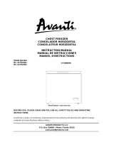 Avanti CF106B0W Manual de usuario