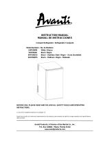 Avanti SHP2501B Manual de usuario