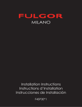 Fulgor Milano F4SP30S1 Guía de instalación
