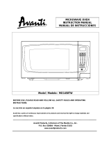Avanti MO1450TW Manual de usuario