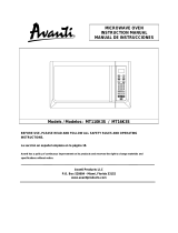 Avanti MT16K3S Manual de usuario
