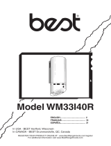 Best WM33I40R Guía de instalación