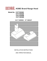 Kobe Range Hoods CH7730SQB Manual de usuario