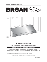 Broan E6448TSS Guía de instalación
