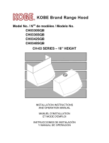 Kobe CH0330SQB Manual de usuario