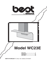 BEST Range Hoods WC23E Guía de instalación