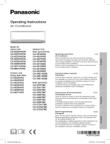 Panasonic CU3RE18SBE Instrucciones de operación