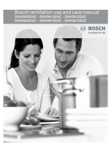 Bosch Appliances Ventilation Hood DUH30122UC Manual de usuario
