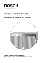 Bosch Appliances Dishwasher 9000060331 (8503) Manual de usuario