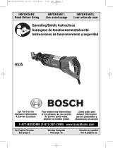 Bosch Cordless Saw RS35 Manual de usuario
