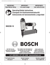 Bosch Power Tools Nail Gun BNS200-18 Manual de usuario