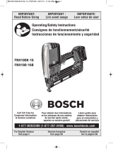 Bosch Power Tools FNH180-16BN Manual de usuario