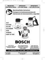 Bosch Power Tools 1618 Manual de usuario