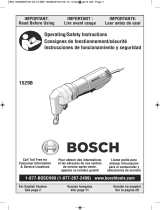 Bosch Grinder 1529B Manual de usuario