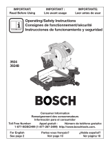 Bosch Power Tools Saw 3924 Manual de usuario
