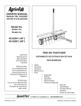 Agri-Fab Lawn Aerator 45-02951 Manual de usuario