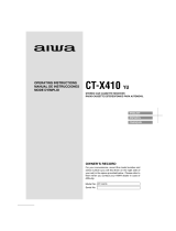 Aiwa Car Stereo System CT-X410 YU Manual de usuario