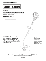 Craftsman Trimmer 316.79194 Manual de usuario