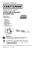 Craftsman Blower 358.79474 Manual de usuario