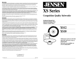 Audiovox Jensen XS12 Manual de usuario