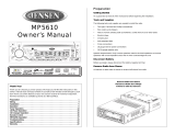 Jensen MP5610 - In-Dash CD Player Manual de usuario