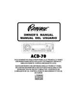 Audiovox Rampage ACD-70 Manual de usuario