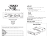 Jensen CD3610 Manual de usuario
