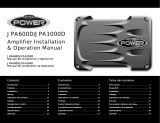 Audiovox Car Stereo System JPA1000D Manual de usuario