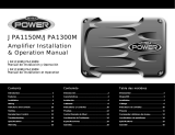 Jensen JPA1300M - Amplifier Manual de usuario