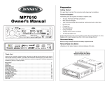 Audiovox MP7610 Manual de usuario
