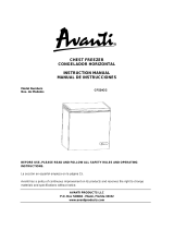 Avanti Freezer cf524cg Manual de usuario