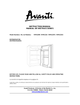 Avanti Freezer RM4120W Manual de usuario