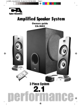 Cyber Acoustics Speaker System CA-3602 Manual de usuario