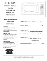 Diplomat Microwave Oven DMW1104BL Manual de usuario
