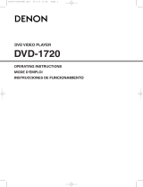 Denon DVD Player DVD-1720 Manual de usuario