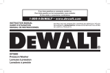 DeWalt Pressure Washer A20832 Manual de usuario