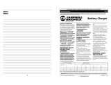 Campbell Hausfeld Battery Charger IB1000 Manual de usuario