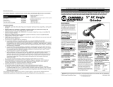 Campbell Hausfeld Grinder Manual de usuario