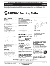 Campbell Hausfeld Nail Gun IN715703AV Manual de usuario