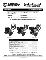Campbell Hausfeld Pressure Washer PW2770 Manual de usuario