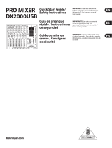 Behringer PRO MIXER DX2000USB Manual de usuario