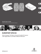 Behringer Europort EPA150 Manual de usuario