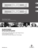 Behringer EUROPOWER EPQ1200 Manual de usuario