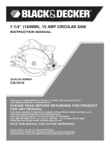 Black & Decker Chainsaw CS1015 Manual de usuario