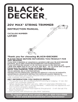 Black & Decker Lawn Mower LST201 Manual de usuario