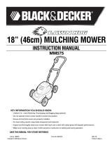 Black & Decker Lawn Mower MM575 Manual de usuario